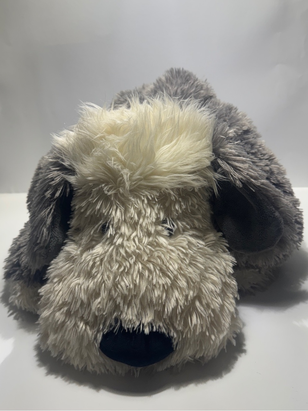 Jellycat XL Truffles White Grey Sheep Dog Cushion Pillow Soft Cuddly Plush Toy